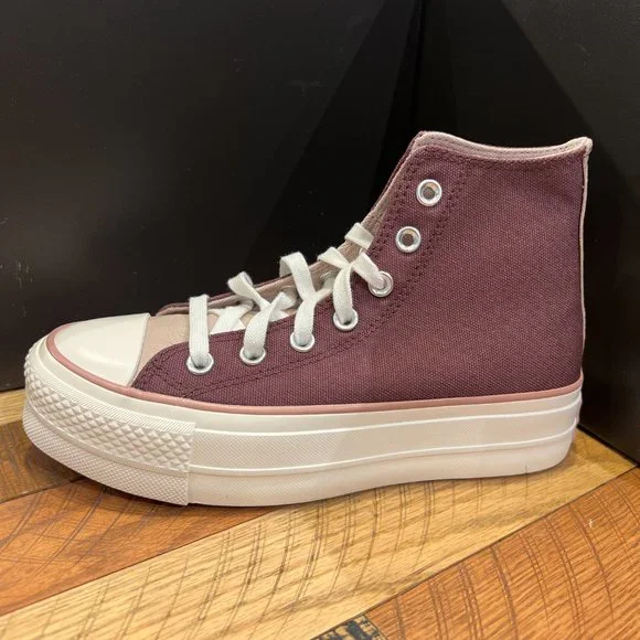 Converse Chuck Taylor All Star Lift Platform High Dark Wine Women's Sneakers - Picture 3 of 5